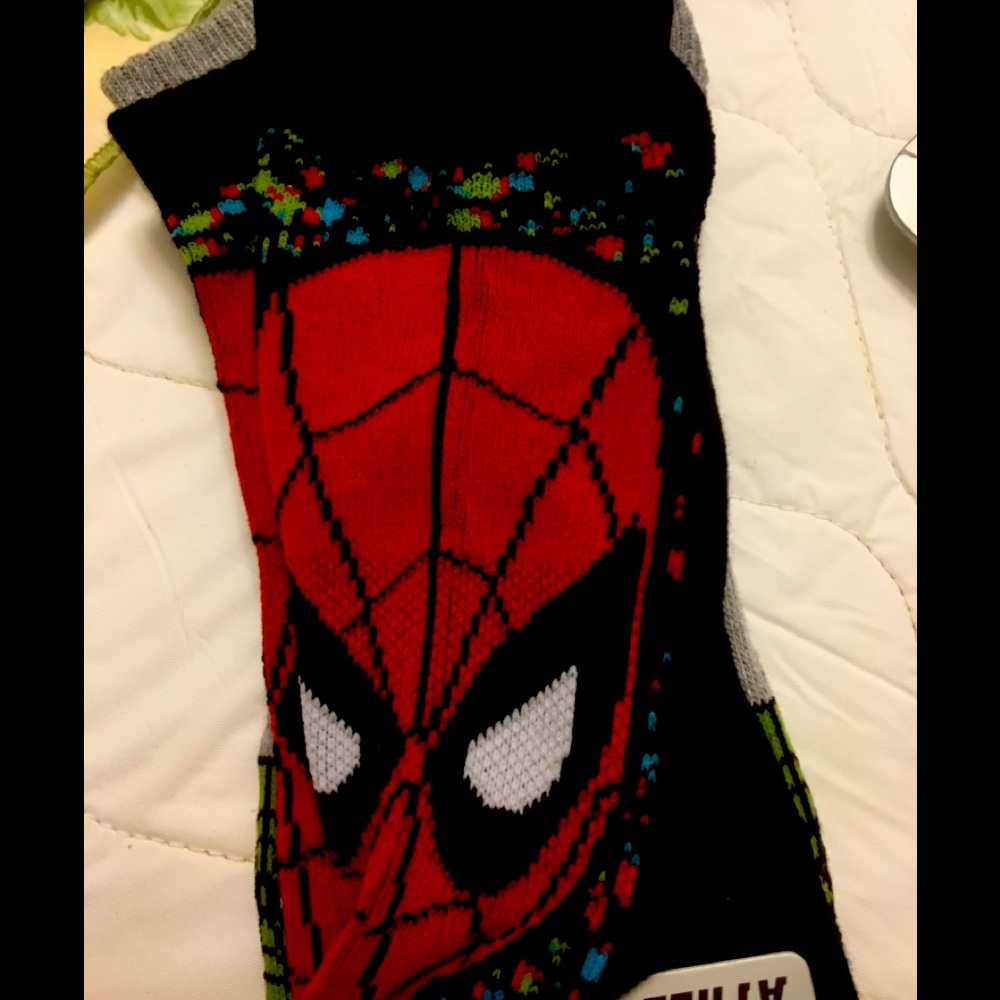 Marvel Spider-Man Men’s Ankle Socks 2 Pair New